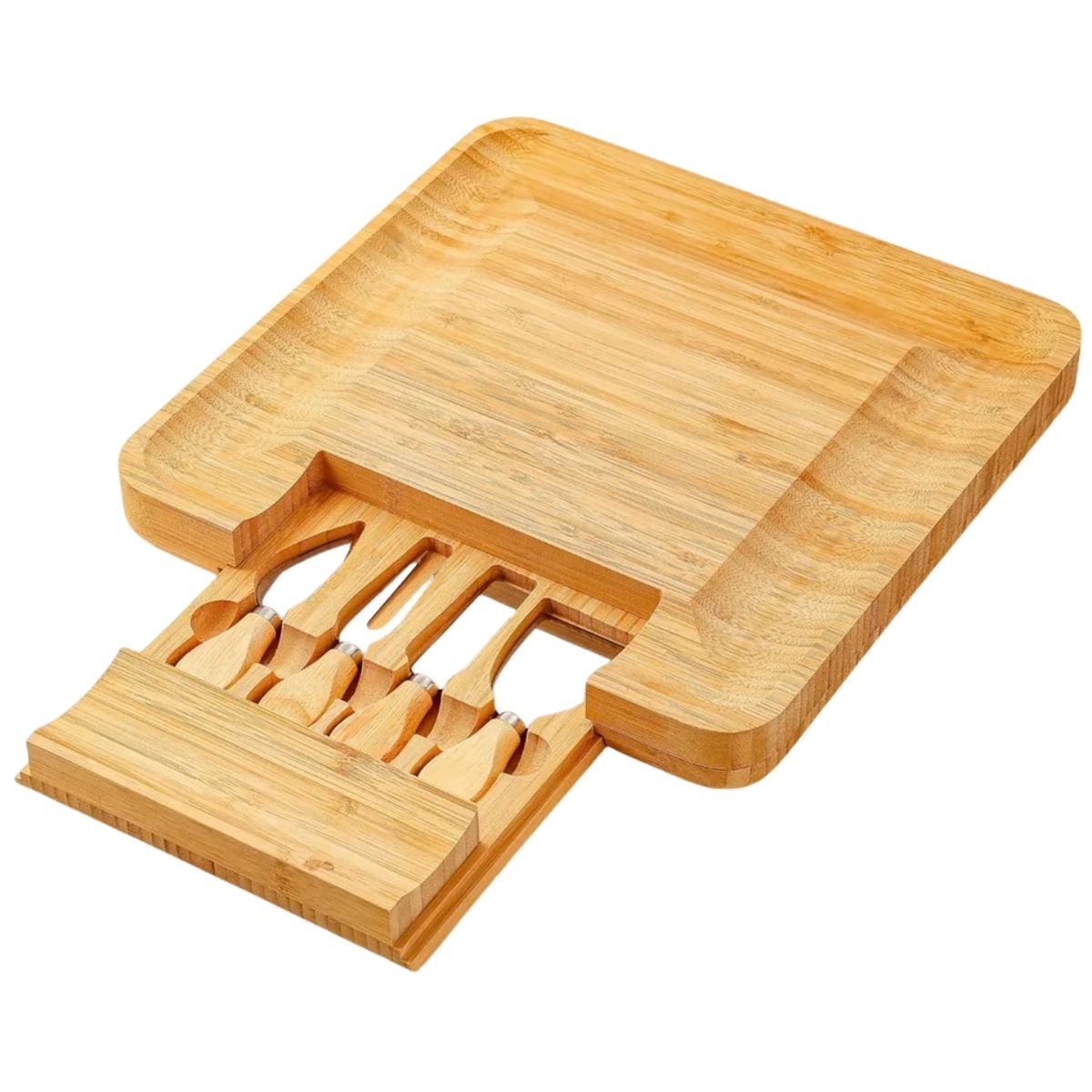 Bamboo Cheese Board Set