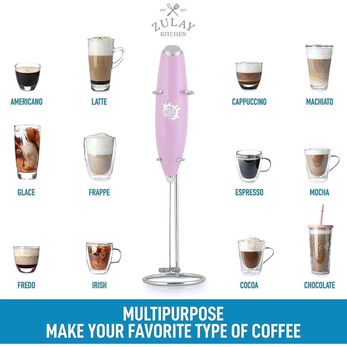 Milk Boss Milk Frother (Batteries Included)