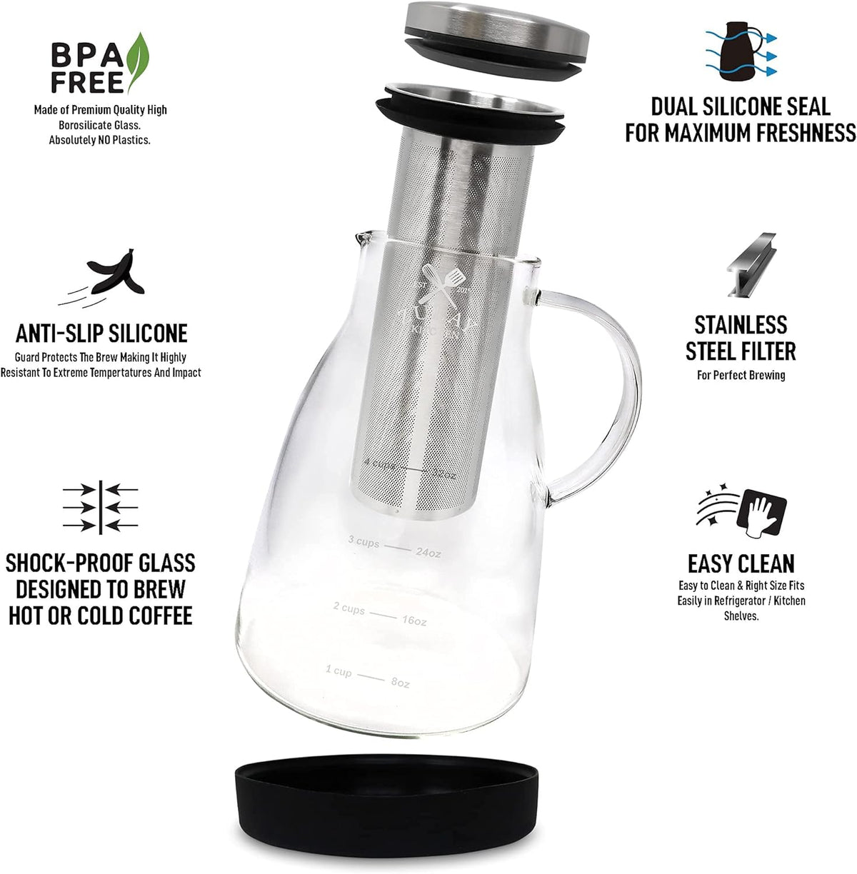 Airtight Cold Brew Coffee Maker