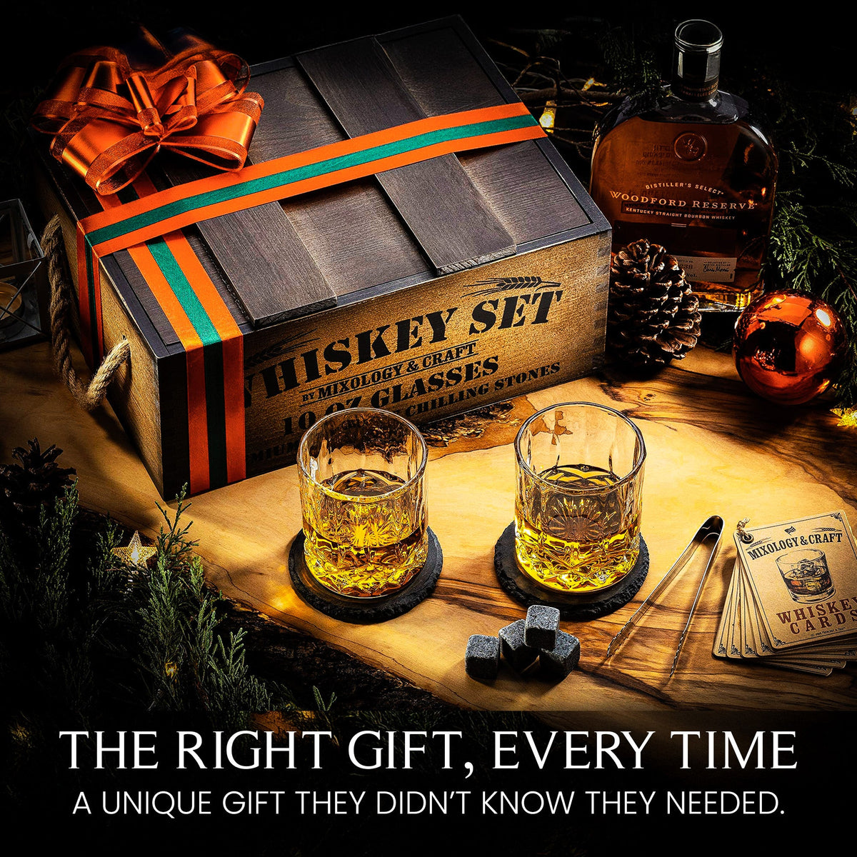 Whiskey Gift Set with Crate | 15-Piece