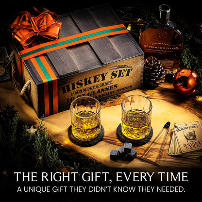 Whiskey Gift Set with Crate | 15-Piece