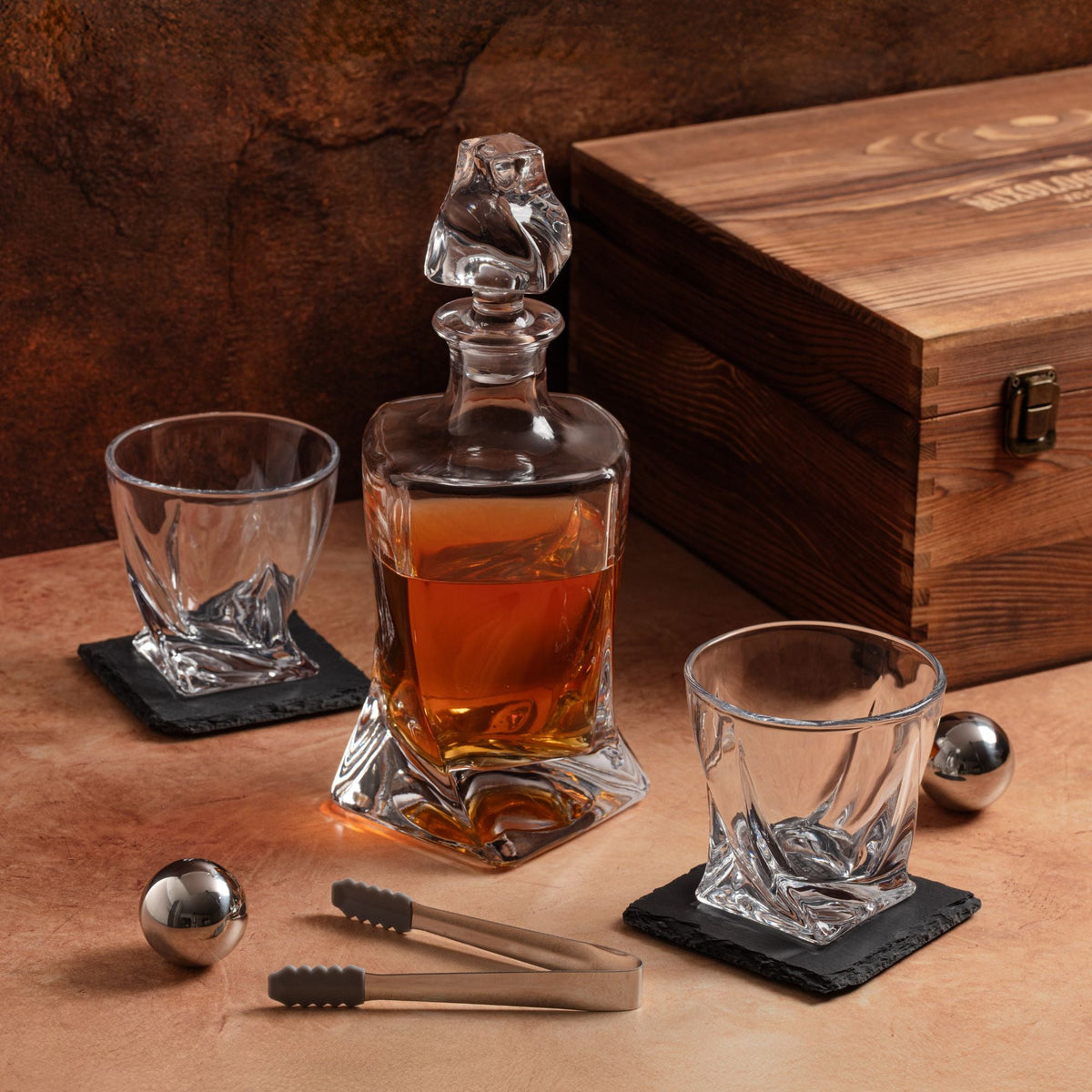 Twist Whiskey Decanter Set | 10-Piece