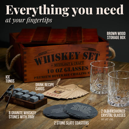 Whiskey Stones Gift Set | 15-Piece