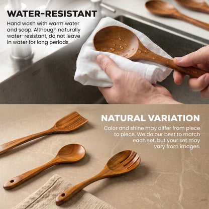 Teak Wooden Utensil Set
