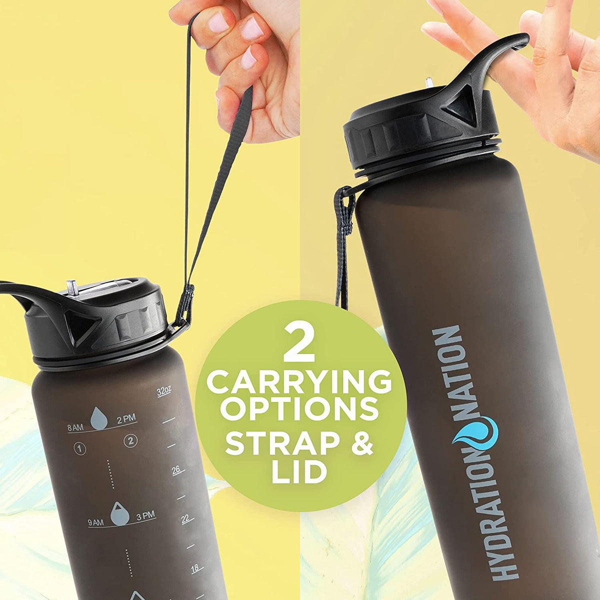 Water Bottle With Time Marker