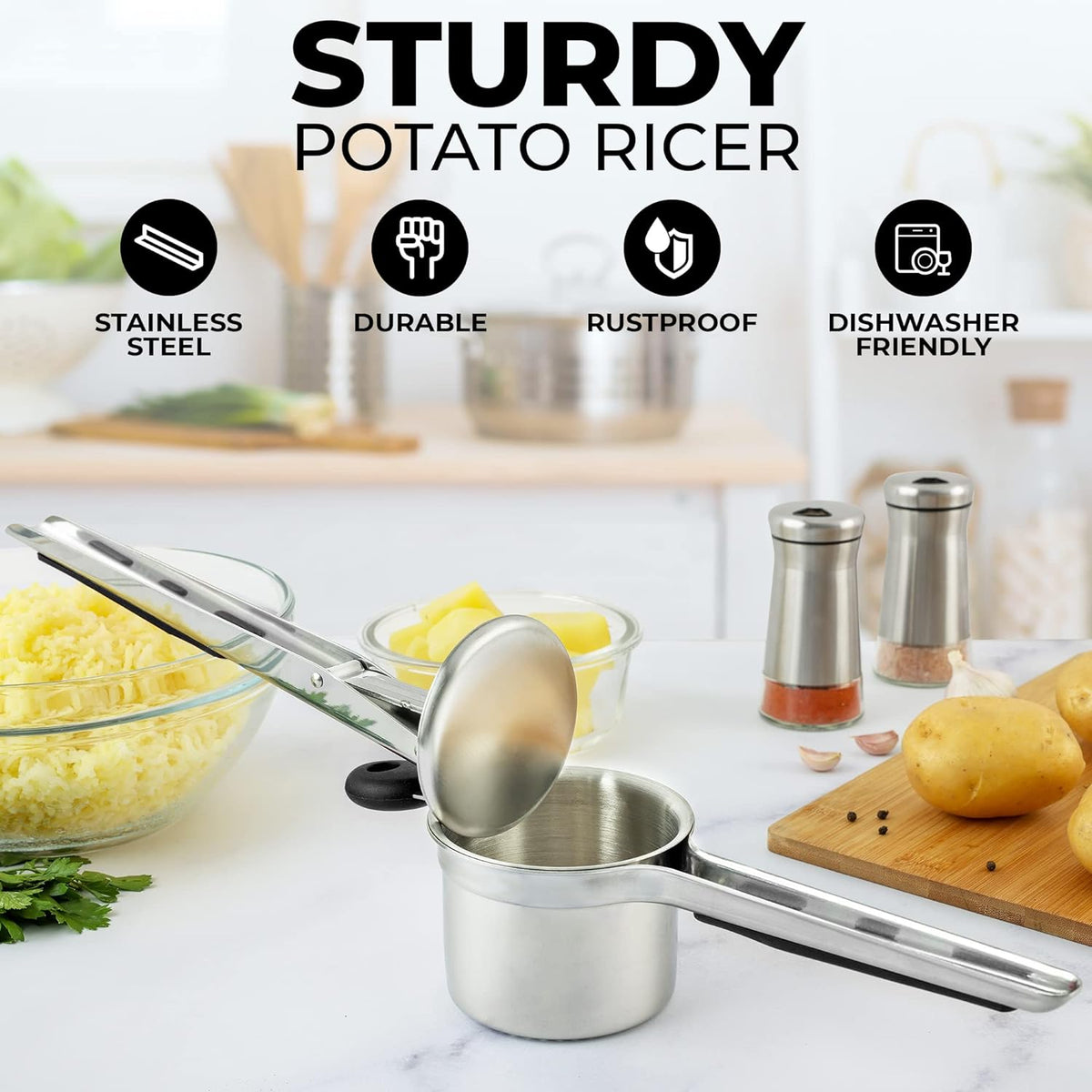 Stainless Steel Potato Ricer