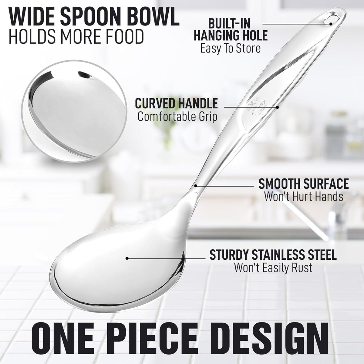 Stainless Steel Serving Spoon