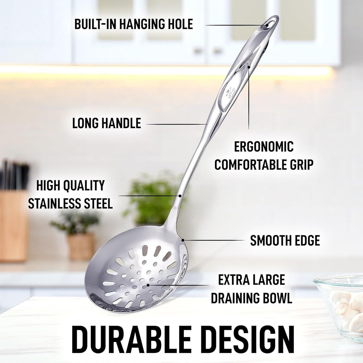 Stainless Steel Skimmer Spoon