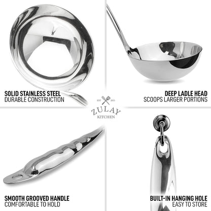 Stainless Steel Soup Ladle - 13 inch