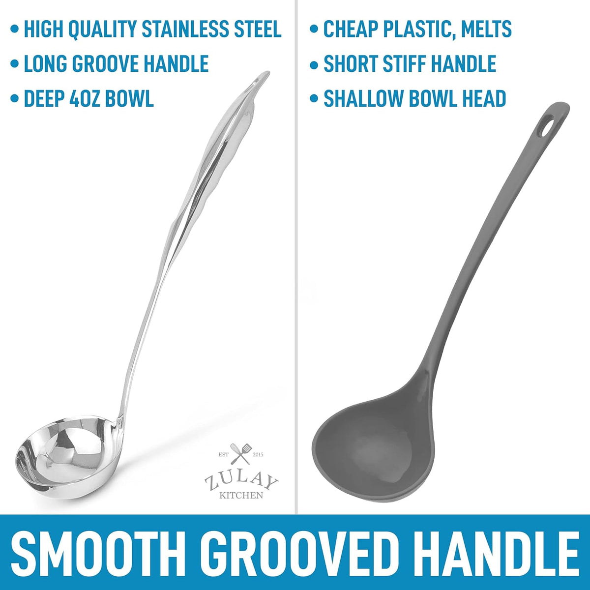 Stainless Steel Soup Ladle - 13 inch