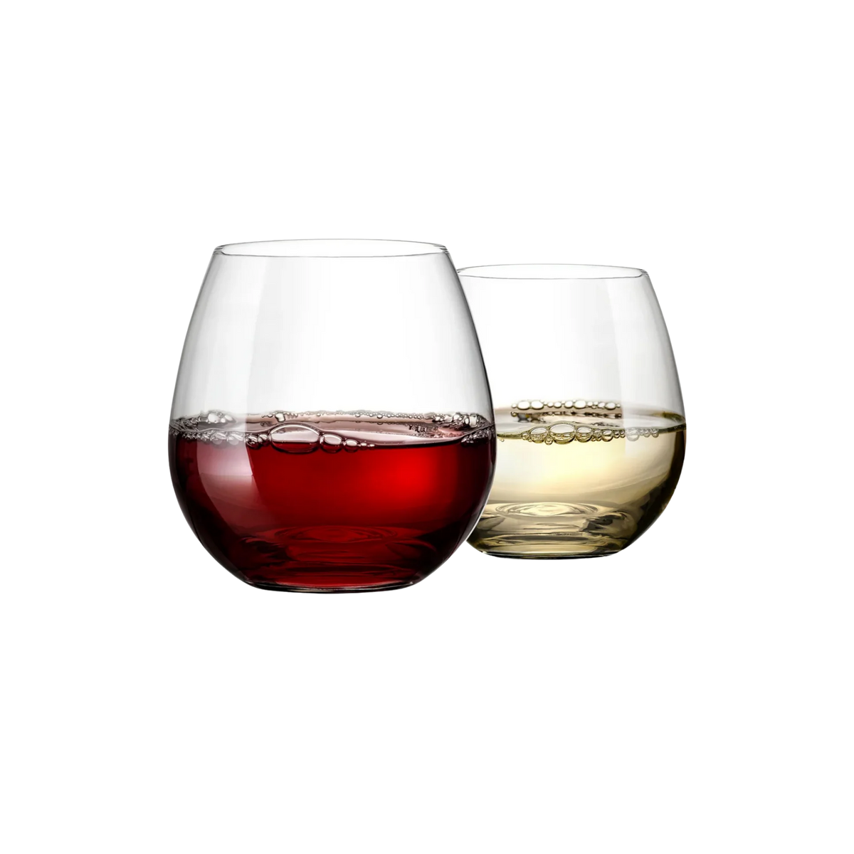 Stemless Wine Glasses Set