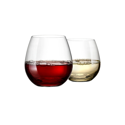 Stemless Wine Glasses Set