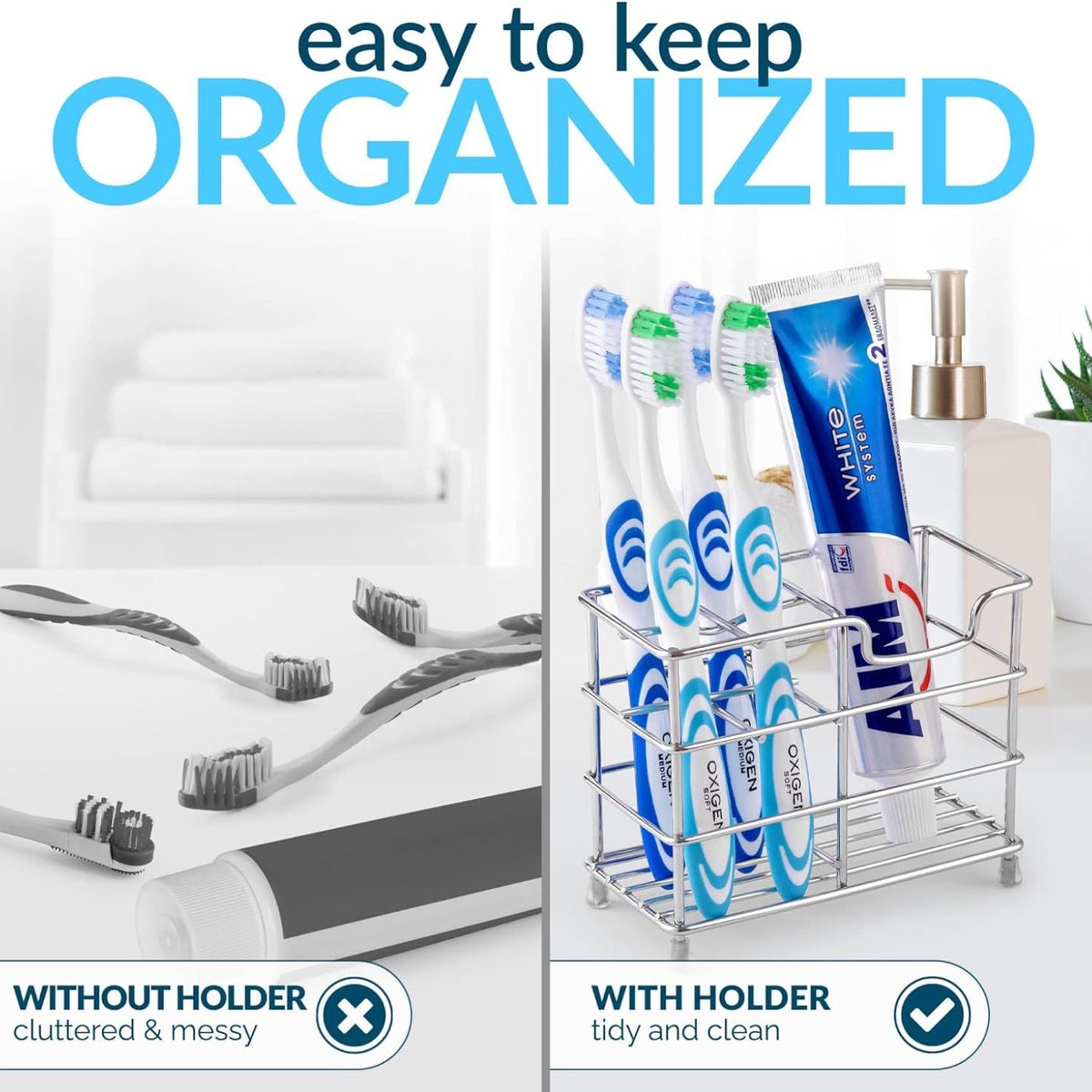 Toothpaste and Toothbrush Holder