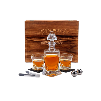 Twist Whiskey Decanter Set | 10-Piece