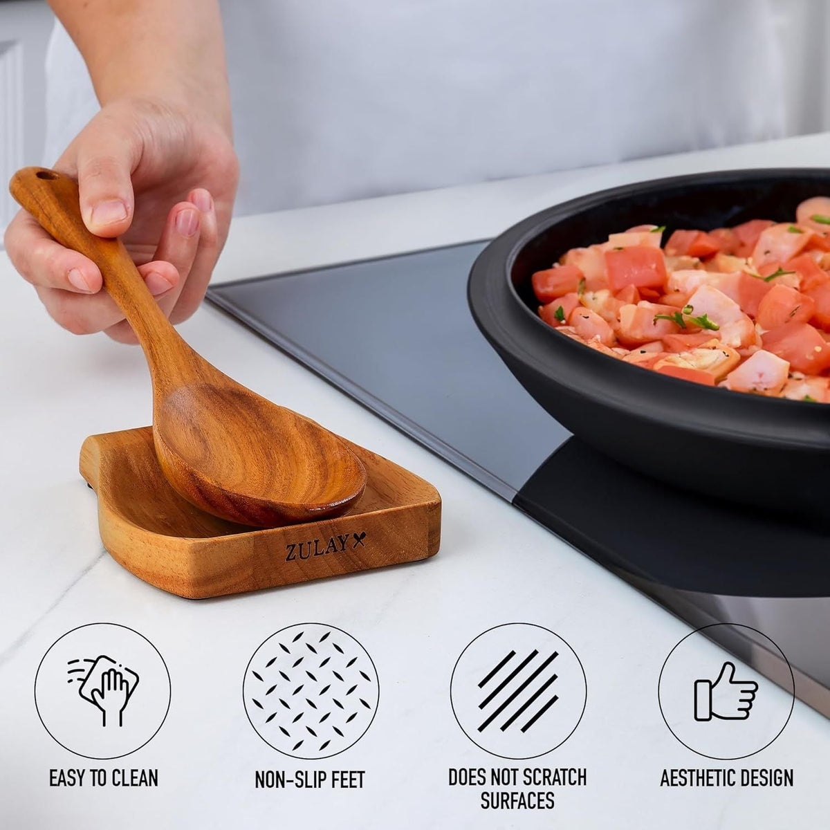 Wooden Spoon Rest