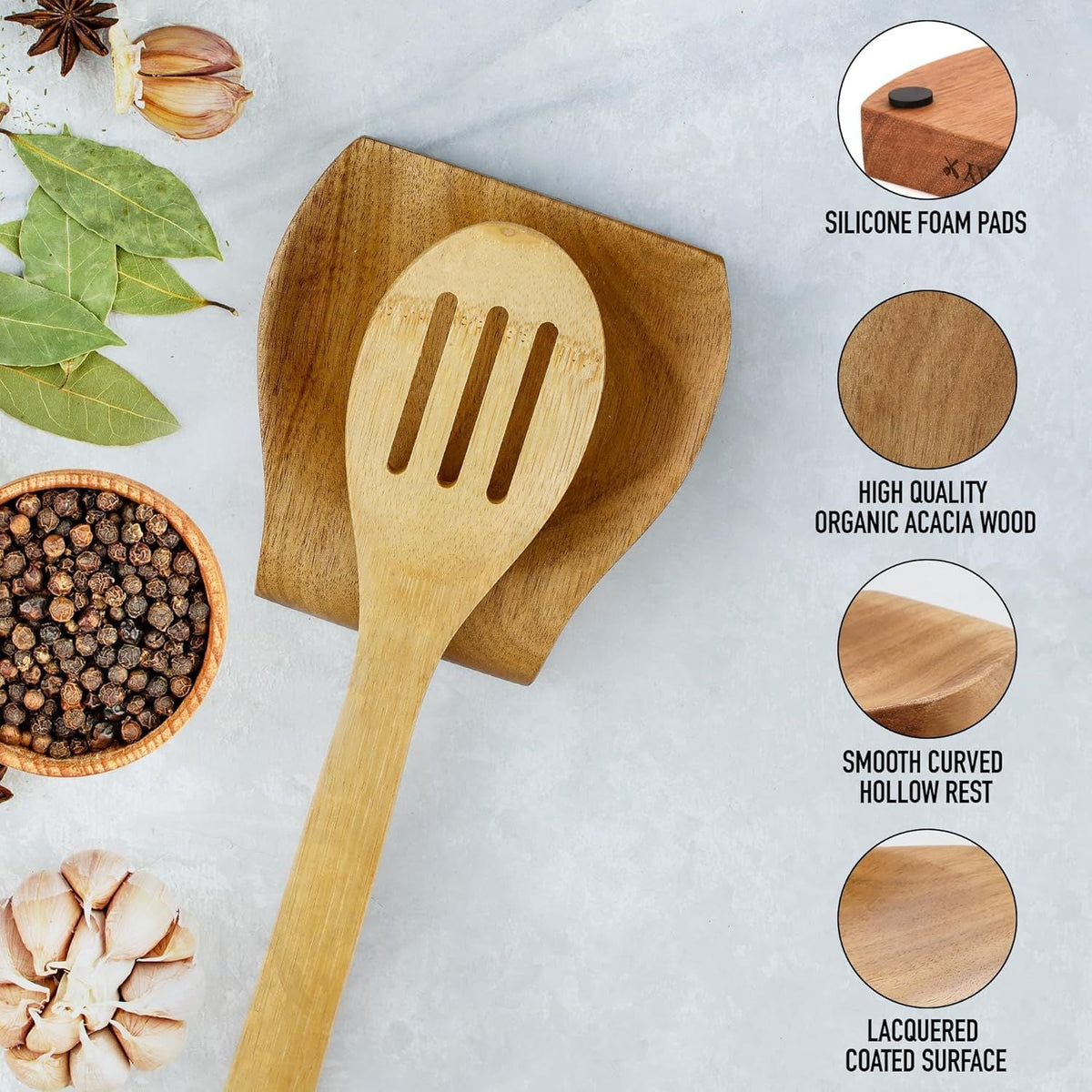 Wooden Spoon Rest