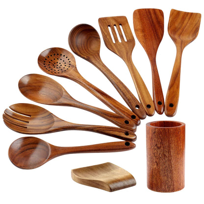 Teak Wooden Utensil Set