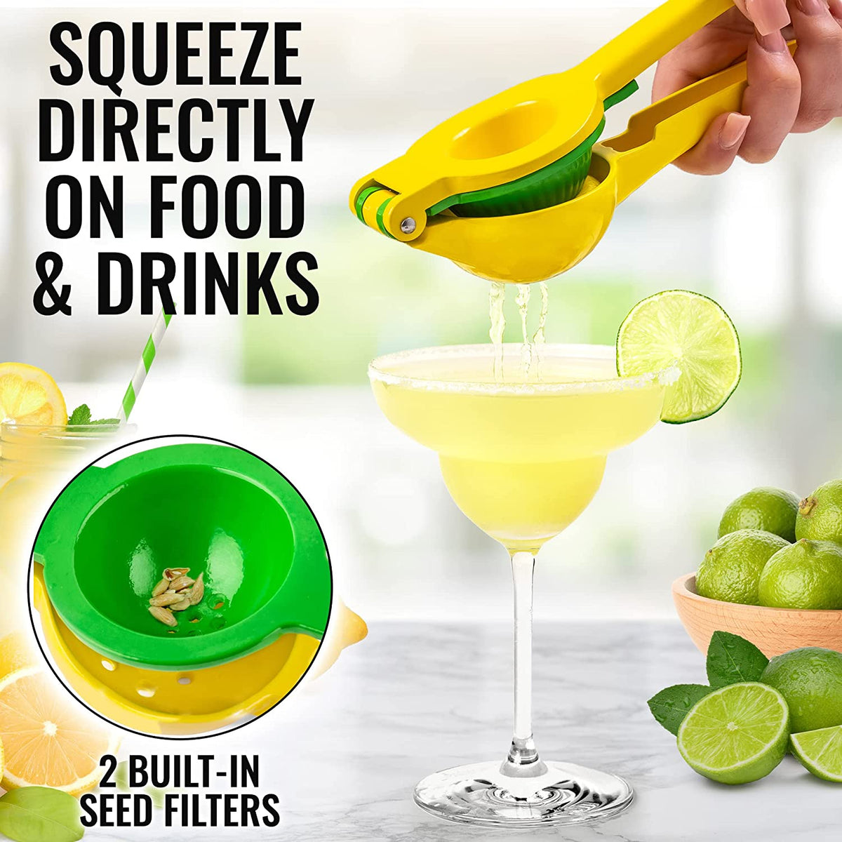 Zulay Kitchen 2-in-1 Lemon Squeezer