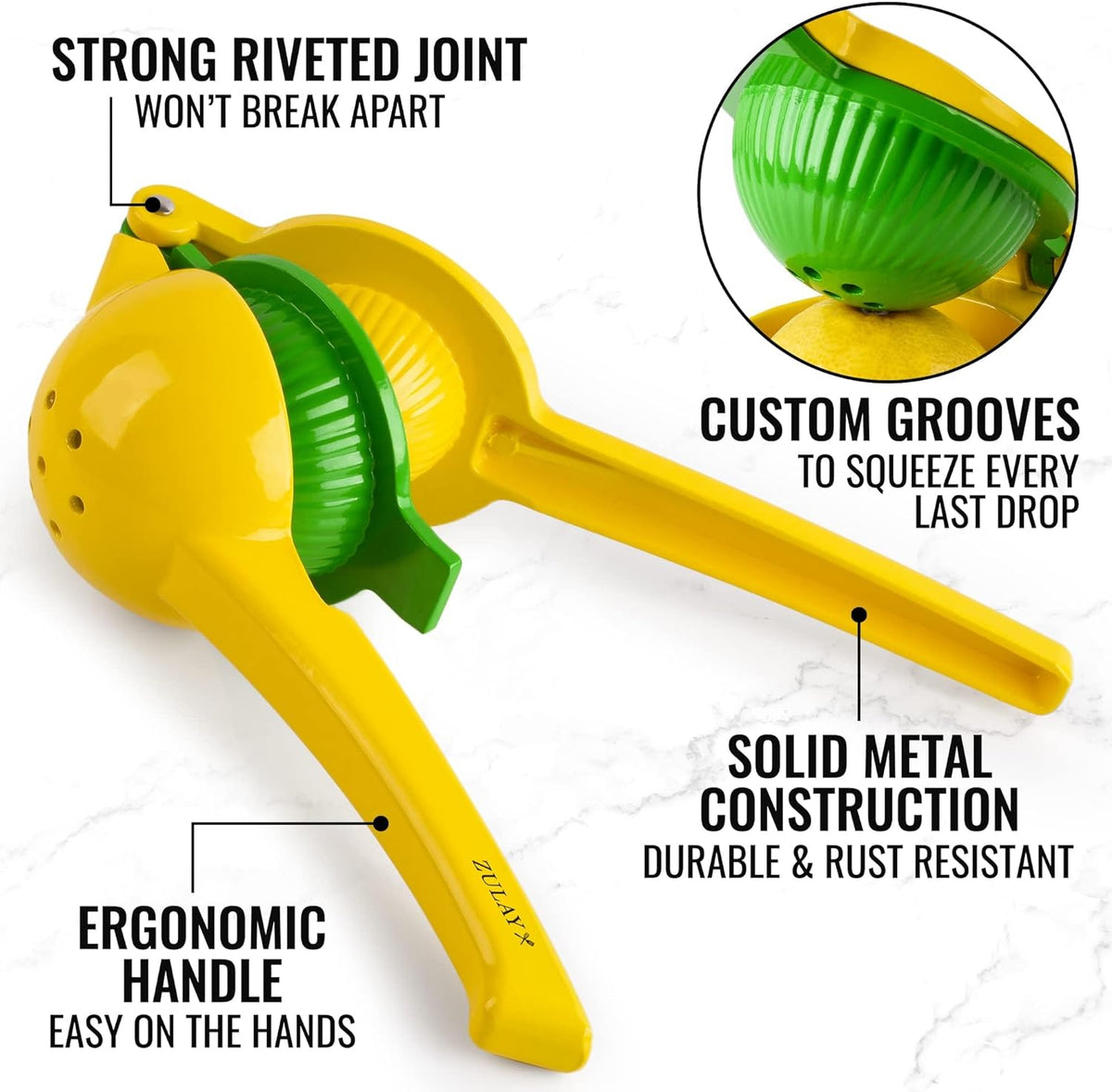 Zulay Kitchen 2-in-1 Lemon Squeezer