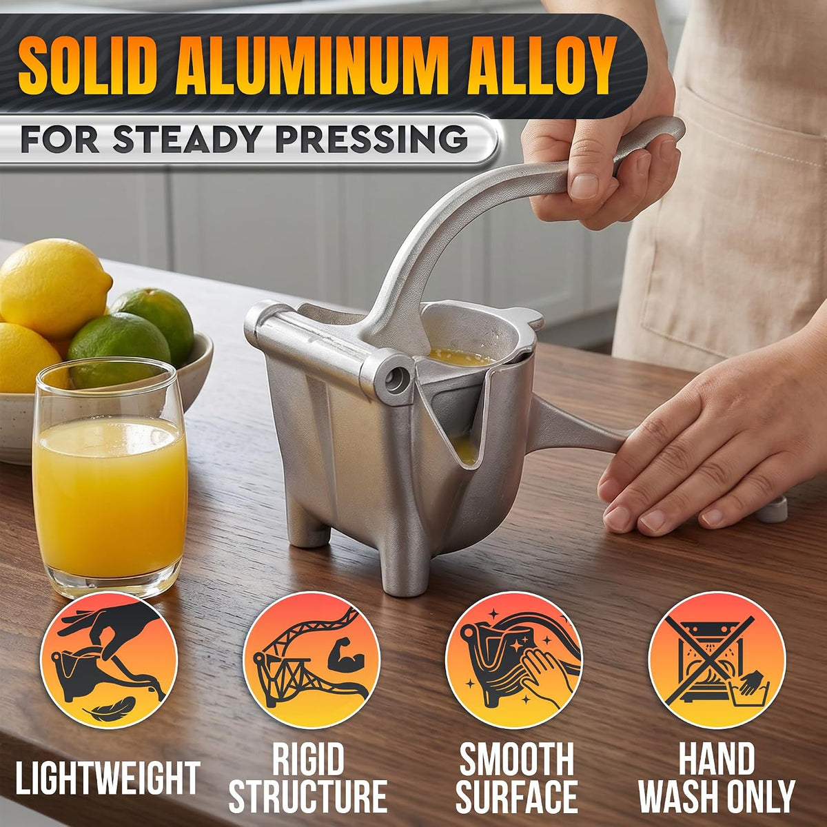 Hand Juicer Squeezer with 20 oz Bowl